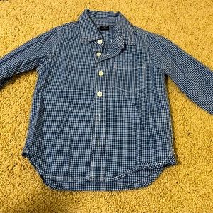 Boys Baby Gap Blue Dress Shirt Size 4
